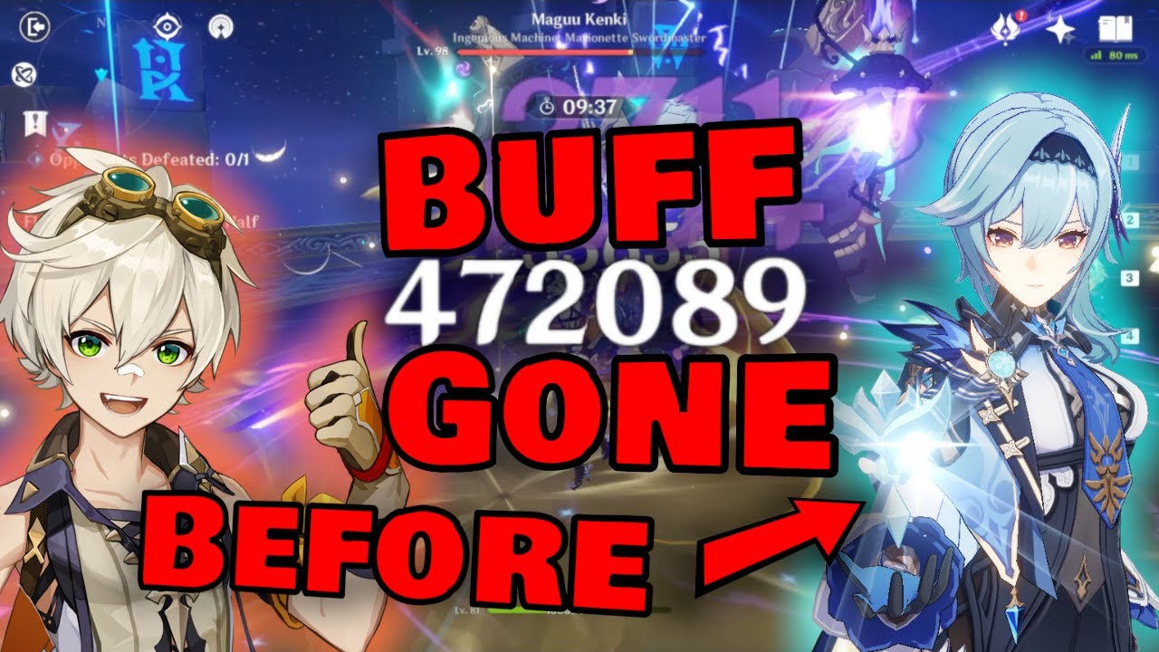 Bennett's Buff Disappears Before Eula's Burst's Final Hit. Bennett