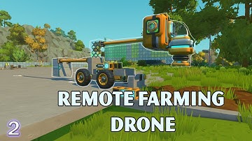 Remote Farming Drone Prototype | Scrap Mechanic Survival Unleashed