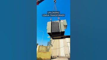 Unloading 3.5MVA Transformer #shorts #foryou #fyp #engineering #project #power #upgrade
