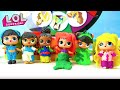 LOL Surprise Dolls Play Spin the Wheel Disney Princess Dress Up Game with Play-Doh Costumes!