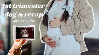 1st trimester vlog | first ultrasound, symptoms & our public pregnancy announcement🤍