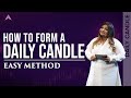 How to form a daily candle  stock market for beginners  candlestick pattern  technical analysis