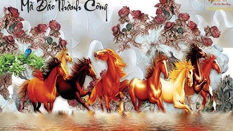 Xem 2 bức tranh Mã đáo thành công và sơn thủy nhà a Út tỉnh Bình Dương | Tranh 3D dán tường ĐẸP VỪA