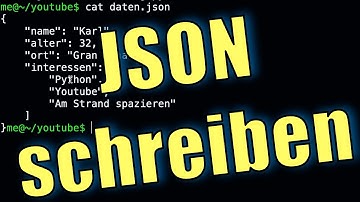 Python lernen – JSON-Dateien schreiben mit json.dump()