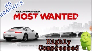 NFS Most Wanted Highly Compressed Game For Android 2017 screenshot 2
