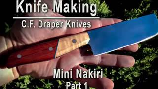 Knife Making - Nakiri Japanese knife part 1 - How to make a knife Knife Making - Nakiri Japanese knife part 1 - How to make a knife