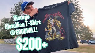 INSANE Day Of Thrifting! Rare Metallica Tee + Arc’teryx Jacket Found At Goodwill!