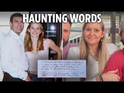 Virginia Giuffre’s final handwritten letter revealed as family release unseen photos