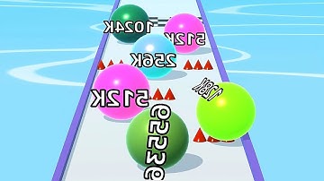 Ball Run Infinity Number Up To (128M, 256M, 512M, 1024M) ! All Levels Gameplay Part 410 android, ios