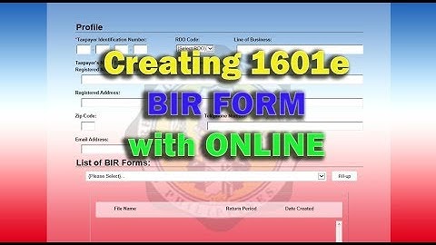 Creating 1601e Form - Monthly Remittance Return of Credible Income Taxes Witheld (Expanded)