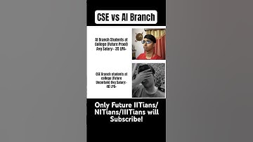 CSE vs AI - Which is Best at IIT/NIT/IIIT 🧐 IIT JEE Aspirants | IIT JEE Preparation #jee #iit