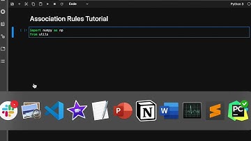Tutorial 1: Part 3A: Coding the apriori algorithm in Python