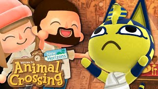 ON CONSTRUIT UN COIN ÉGYPTIEN POUR NEFERTI ! | ANIMAL CROSSING NEW HORIZONS EPISODE 60 CO-OP