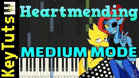 Heartmending from Glitchtale - Medium Mode [Piano Tutorial] (Synthesia)