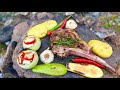 Doğal Taş Üzerinde Dallas Steak ???? / Cooking Dallas Steak on a hot stone with nature