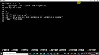 class 9 || pratical 4A || Arrange the numbers in Ascending order || sfAcademy || karachiboard ||com