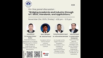 Panel Discussion : “Bridging Academia and Industry through IoT: Skills, Standards, and Applications”