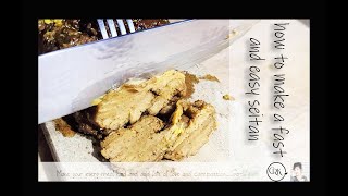 MAKE SEITAN FAST AND EASY - MY NEW VEGAN MEAT-ROAST | Connie&#39;s RAWsome kitchen