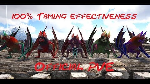 Ark Official PVE: 100% taming effectiveness Desmodus