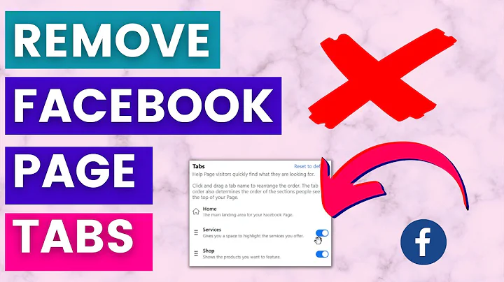How To Remove or Hide  Facebook Page Tabs? [in 2022]