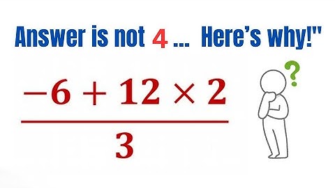 Can You Solve This Order of Operations Problem? 🤯"