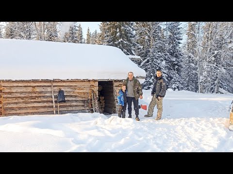 Жизнь в глухой тайге видео. Охота рыбалка в Якутии промысел избушка Тайга.