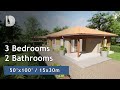 Reginas 3 bedroom bungalow house tour on 50x100 plot  dprodesign