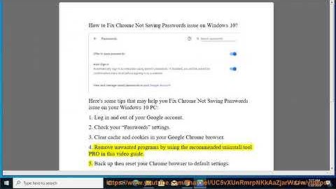 Fix Chrome Not Saving Passwords on Windows 10/8/7 (2020 Tips)