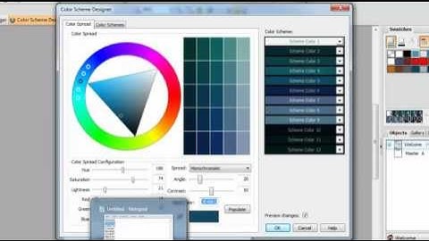 Serif WebPlus Color Scheme Designer