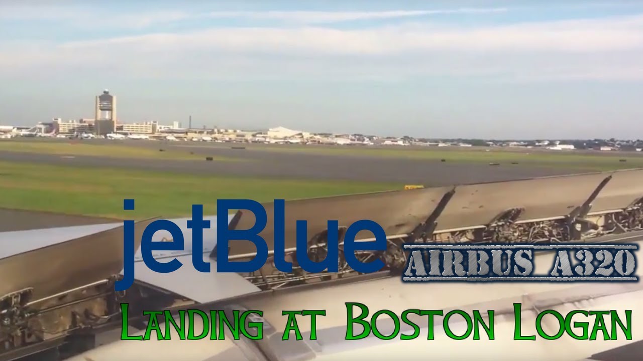 JetBlue Airways landing at Boston Logan International Airport YouTube