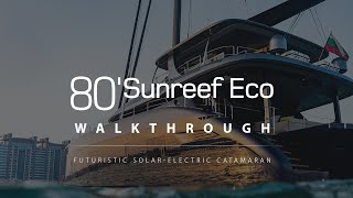 First look at the all-electric solar yacht Sunreef 80 Eco | Catamaran walkthrough