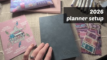 setting up my journal & trackers for 2026 🌸 Sterling Ink Common Planner
