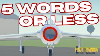 Every PTFS Aircraft In 5 WORDS OR LESS (Roblox)