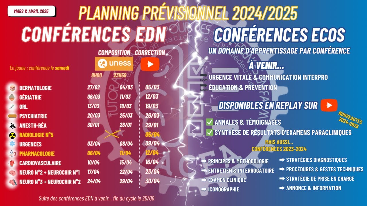 [TACFA EDN médecine 24/25] Conférence 23 : Gériatrie