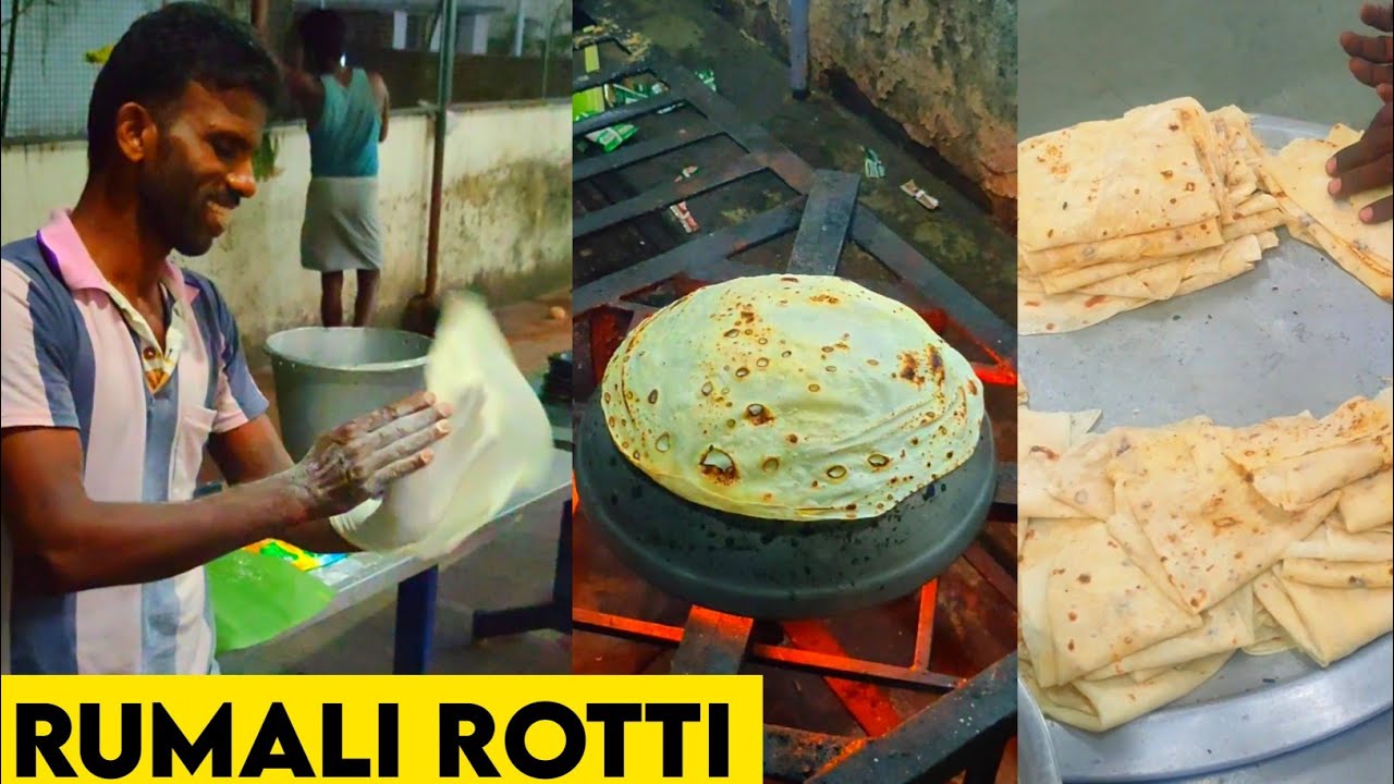 Food Walk Rotti Making Rumali Rotti Making - YouTube