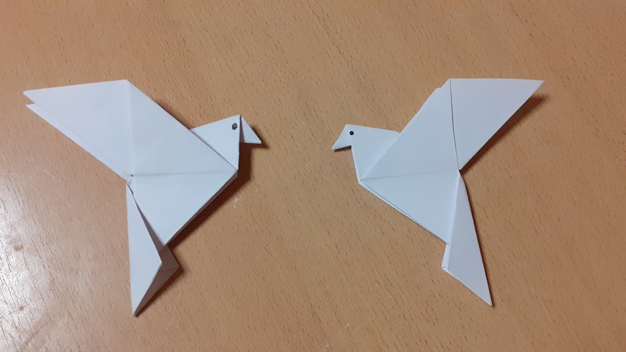 Como hacer un pájaro de papel