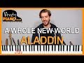 ALADDIN - A WHOLE NEW WORLD Piano Lesson - How to play Disney songs