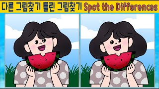 [다른그림찾기] 003 여름,  치매예방, 집중력, 관찰력, 인내심 향상 두뇌 운동 게임 screenshot 5