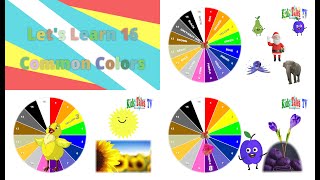 Colors For Kids Educational Video To Learn Colors Learn 16 Common Colors Of Animals And Objects