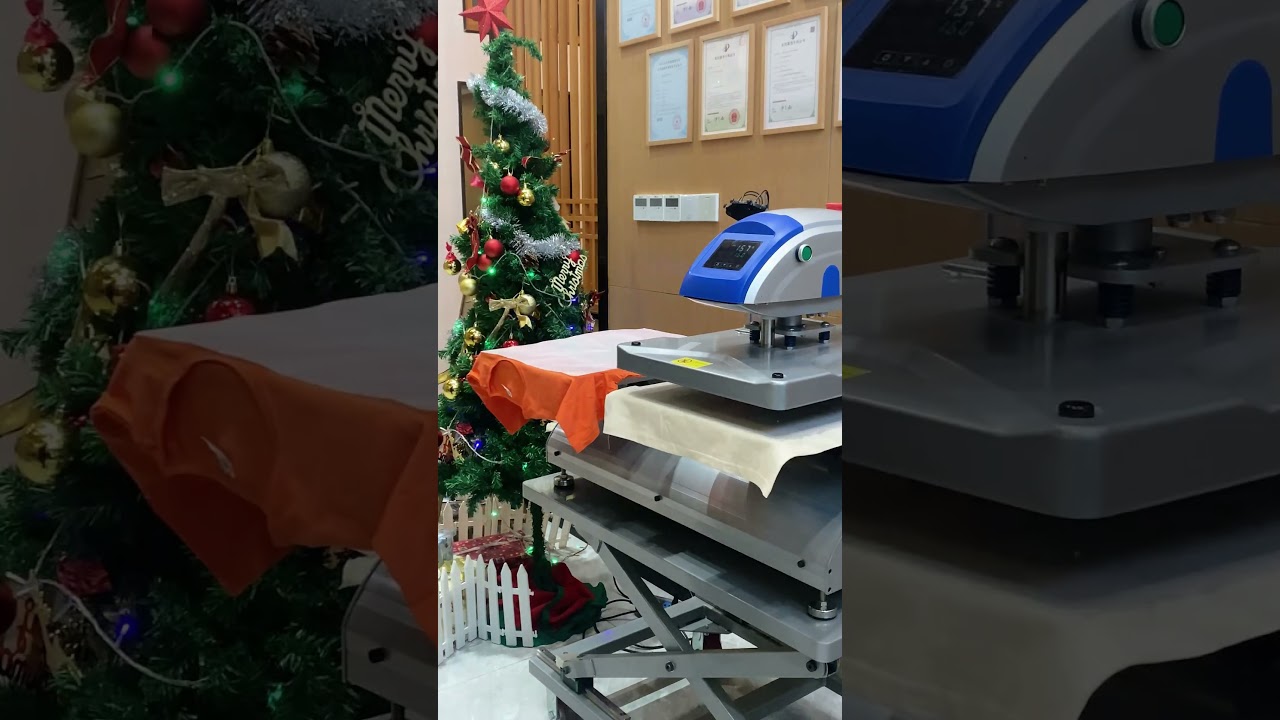 Double Your Productivity with the Dual-Station Heat Press Machine!