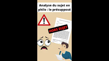 Qu'est-ce que le présupposé en philosophie ?