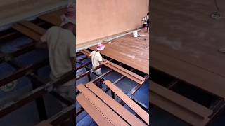 Fast Precision Deck Flooring Installation on Steel Frame | Smart Modular Construction Method!