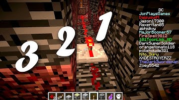 Minecraft how to build “red stone countdown” in Hunger Games