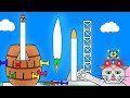 【ふみきり アニメ】こんな ロケット打ち上げ はイヤだ！What a rocket launch!