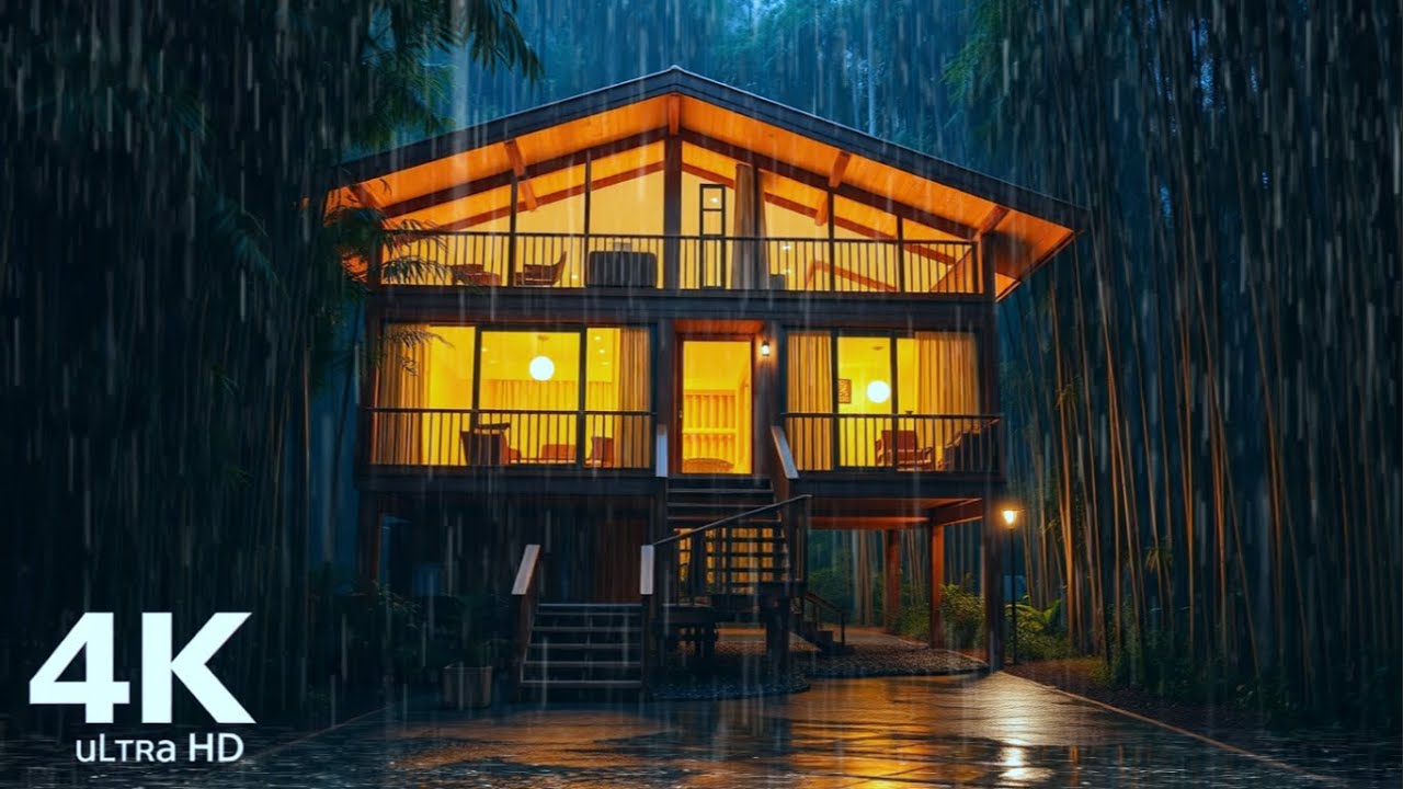 Cozy Cabin in Heavy Rain – Magical Sleep Ambience for Deep Relaxation ...