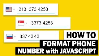 Auto Format Phone Number with SINGLE JavaScript sentence | Cleave.js Tutorial