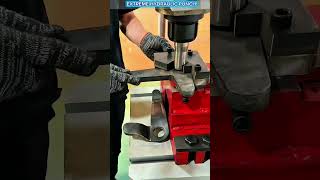 Hydraulic Hole Punching Machine in Action.