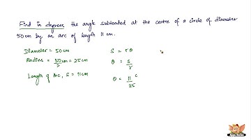How to solve problems based on length of arc, radius and central angle?