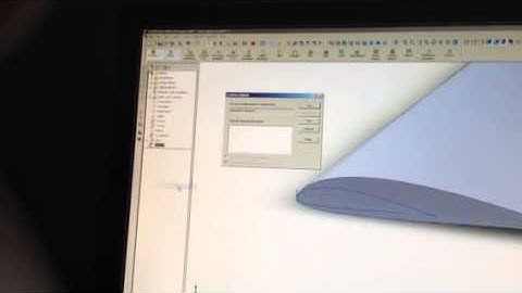 Draw a twised airfoil wing section in solidworks 2007  Part 3