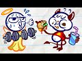 How WEAK is Pencilmate?? | Animated Cartoons Characters | Animated Short Films | Pencilmation